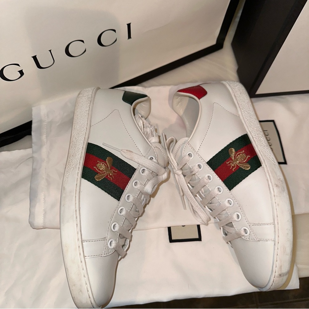 GUCCI WOMENS ACE SNEAKER - Picture 3 of 13